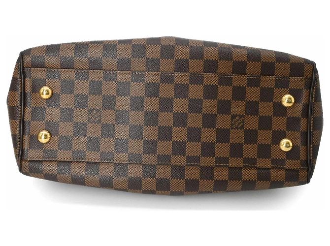 Borsa a Spalla Louis Vuitton Trevi PM Ebano Damier Marrone - vista 7