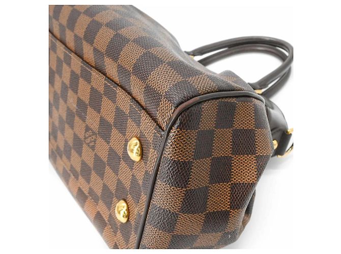 Borsa a Spalla Louis Vuitton Trevi PM Ebano Damier Marrone - vista 8
