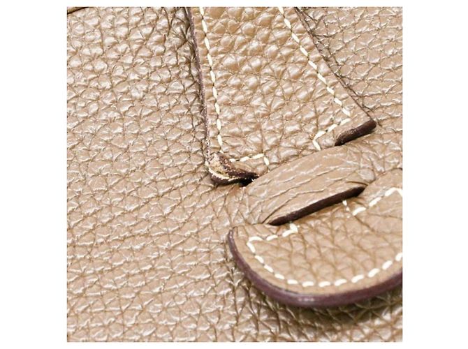Borsa a Spalla Hermès Evelyne 3 29 TPM Taupe - vista 18