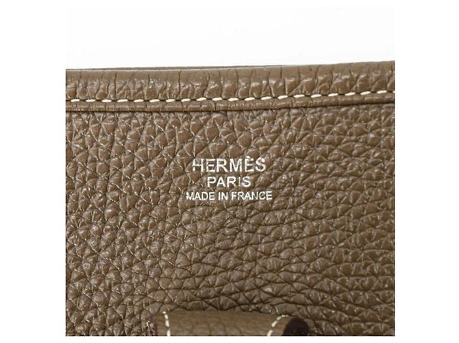 Borsa a Spalla Hermès Evelyne 3 29 TPM Taupe - vista 20