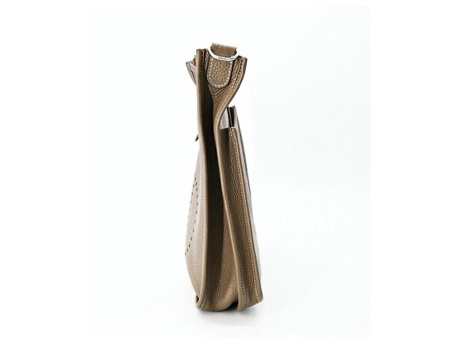 Borsa a Spalla Hermès Evelyne 3 29 TPM Taupe - vista 5