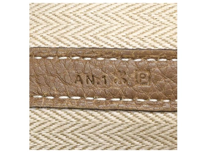 Hermès Bolsa tote HERMES Garden PM em Negonda cinza Etoupe Taupe - vista 13