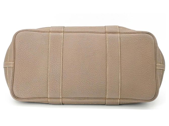Hermès Bolsa tote HERMES Garden PM em Negonda cinza Etoupe Taupe - vista 5