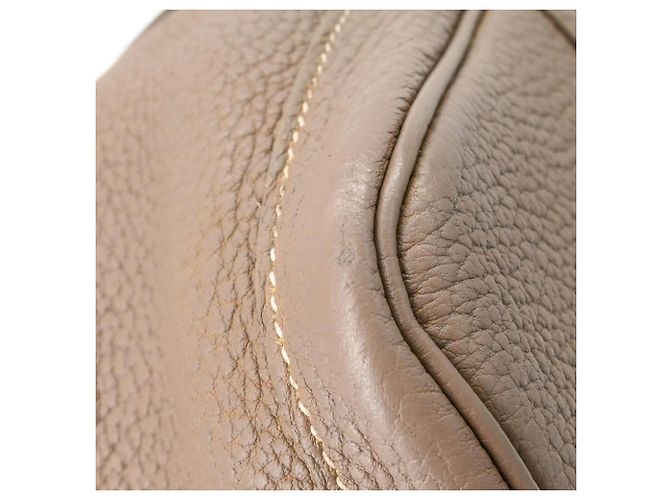 Hermès Bolsa tote HERMES Garden PM em Negonda cinza Etoupe Taupe - vista 6