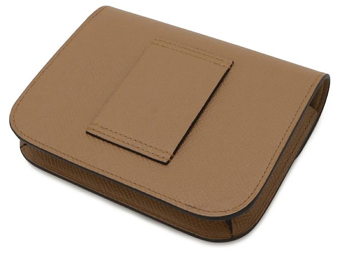 Portafoglio bi-fold Constance di Hermès Marrone Beige - vista 3
