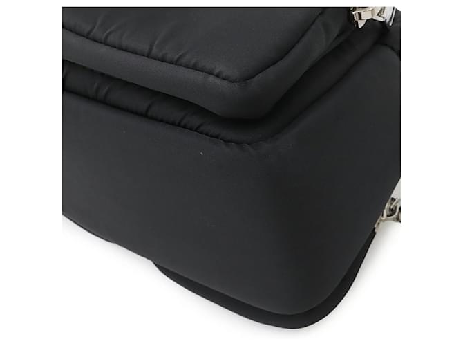 Borsa a mano Prada Triangle Mini Boston Nero Rosso - vista 4