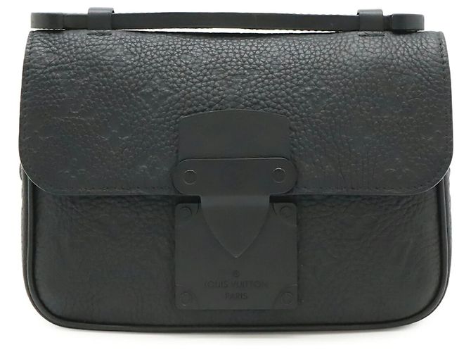 Borsa a tracolla S-Lock in Monogram Taurillon Louis Vuitton Nero - vista 2