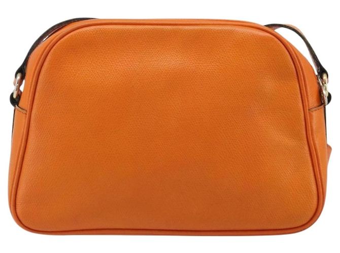 Céline Borsa a Spalla in Pelle Arancione Oro Auth SW2232A D'oro - vista 3