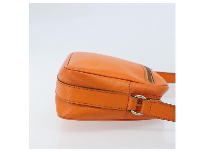 Céline Borsa a Spalla in Pelle Arancione Oro Auth SW2232A D'oro - vista 4