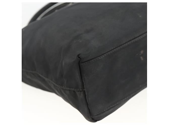 PRADA Borsa a mano in nylon nero argento Auth bs34325 - vista 14