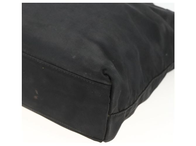 PRADA Borsa a mano in nylon nero argento Auth bs34325 - vista 15