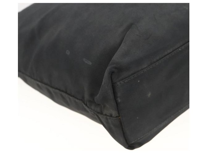 PRADA Borsa a mano in nylon nero argento Auth bs34325 - vista 16