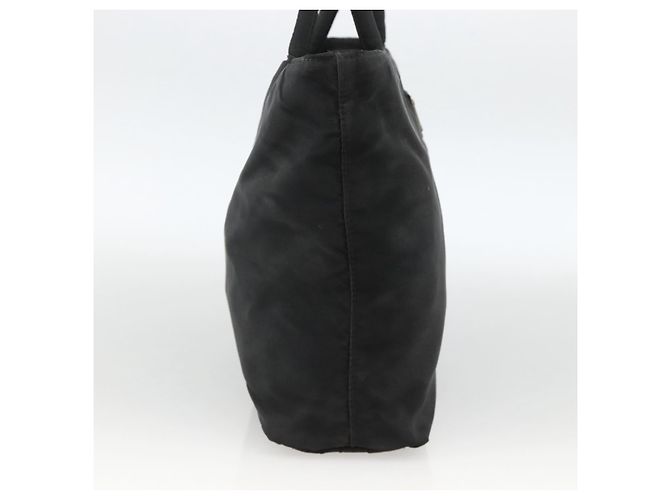 PRADA Borsa a mano in nylon nero argento Auth bs34325 - vista 3