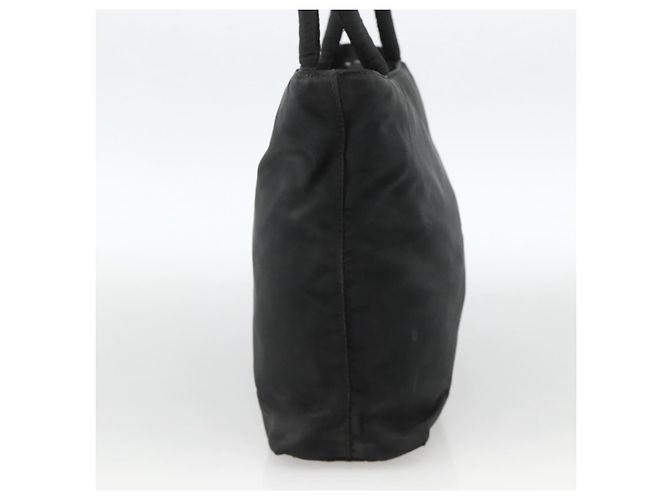 PRADA Borsa a mano in nylon nero argento Auth bs34325 - vista 4