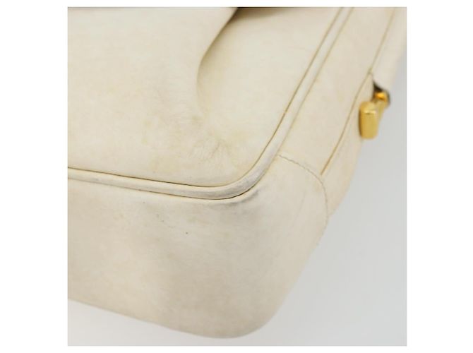 Gucci Borsa a Spalla in Pelle Bianca e Oro Auth BAZ692 Bianco D'oro - vista 10