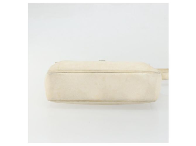 Gucci Borsa a Spalla in Pelle Bianca e Oro Auth BAZ692 Bianco D'oro - vista 9