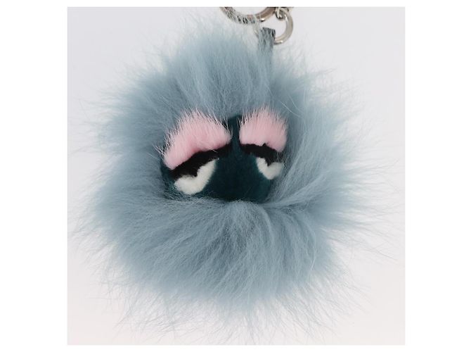 FENDI Bagbugs Monster Taschenanhänger Hellblau Auth BAZ611A - Ansicht 3
