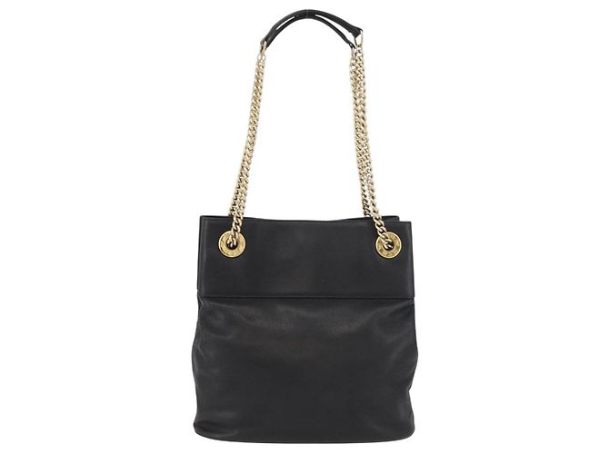 Borsa a Spalla in Pelle MCM Chain Nera Oro Auth BA11650 Nero D'oro - vista 3