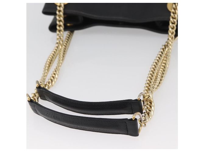 Borsa a Spalla in Pelle MCM Chain Nera Oro Auth BA11650 Nero D'oro - vista 7