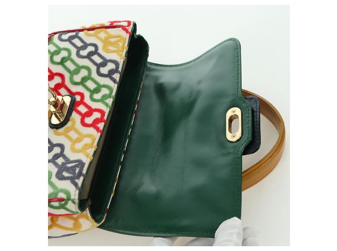 LOUIS VUITTON Pochette a Mano Dolly in Velluto Monogram M95208 Auth SW2287SM Multicolore - vista 10