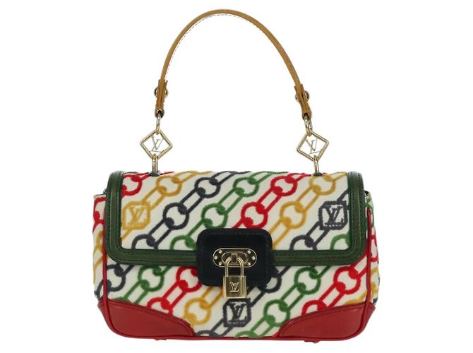 LOUIS VUITTON Pochette a Mano Dolly in Velluto Monogram M95208 Auth SW2287SM Multicolore - vista 13