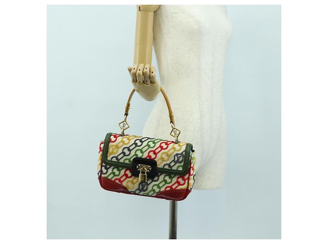 LOUIS VUITTON Pochette a Mano Dolly in Velluto Monogram M95208 Auth SW2287SM Multicolore - vista 22