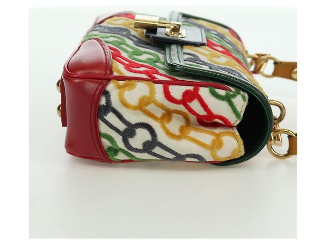 LOUIS VUITTON Pochette a Mano Dolly in Velluto Monogram M95208 Auth SW2287SM Multicolore - vista 4