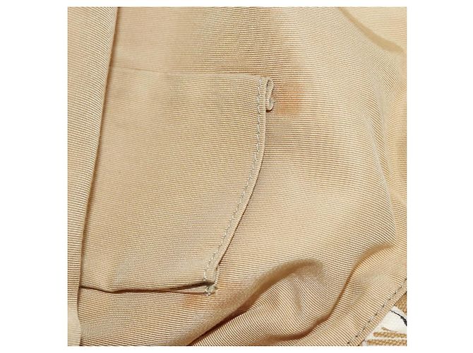 CHANEL Borsa a Mano Camelia Tela Beige Oro CC Auth BAZ669V D'oro - vista 19