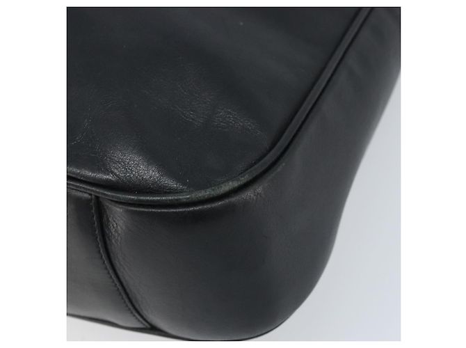 Borsa a Spalla in Pelle Gucci Bamboo 2way Nera Oro 001 1781 1577 Auth 174579 Nero D'oro - vista 12