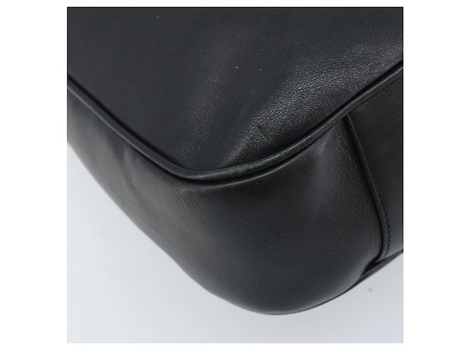 Borsa a Spalla in Pelle Gucci Bamboo 2way Nera Oro 001 1781 1577 Auth 174579 Nero D'oro - vista 13