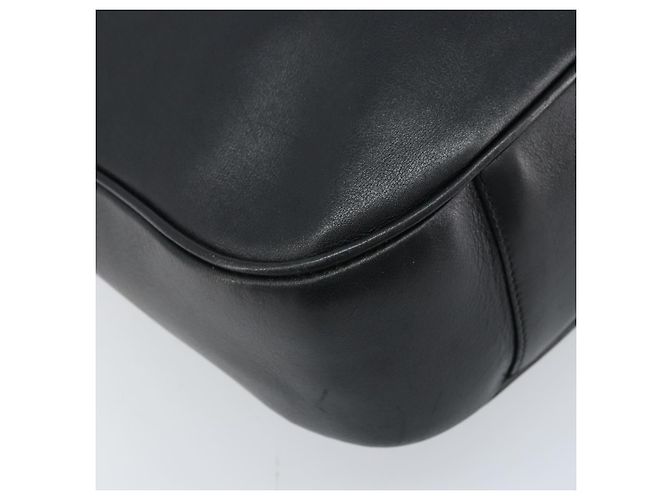 Borsa a Spalla in Pelle Gucci Bamboo 2way Nera Oro 001 1781 1577 Auth 174579 Nero D'oro - vista 15