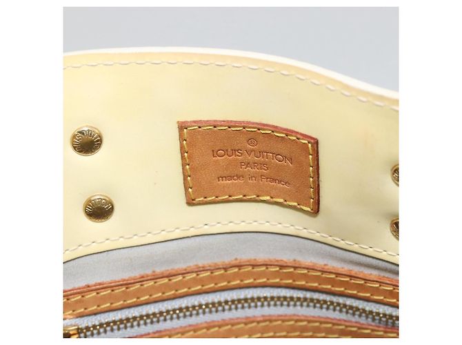 LOUIS VUITTON Borsa a Mano Monogram Vernis Reade PM Perle M91336 LV Auth ARZ815 - vista 10