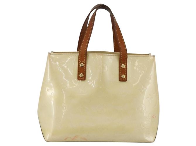 LOUIS VUITTON Borsa a Mano Monogram Vernis Reade PM Perle M91336 LV Auth ARZ815 - vista 13