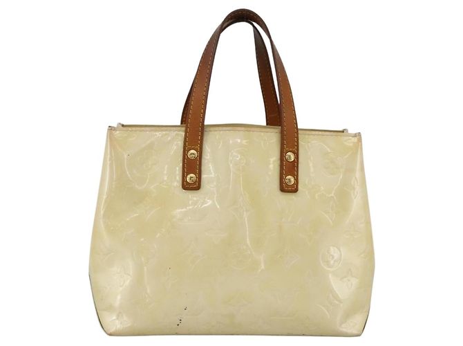 LOUIS VUITTON Borsa a Mano Monogram Vernis Reade PM Perle M91336 LV Auth ARZ815 - vista 2