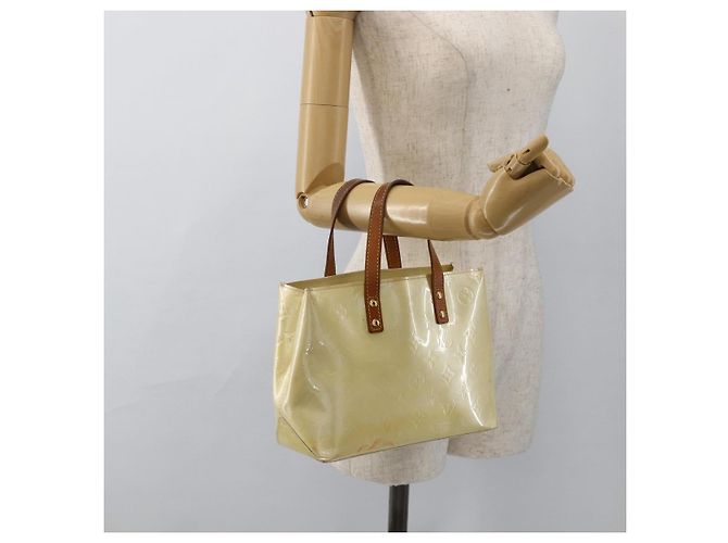 LOUIS VUITTON Borsa a Mano Monogram Vernis Reade PM Perle M91336 LV Auth ARZ815 - vista 21