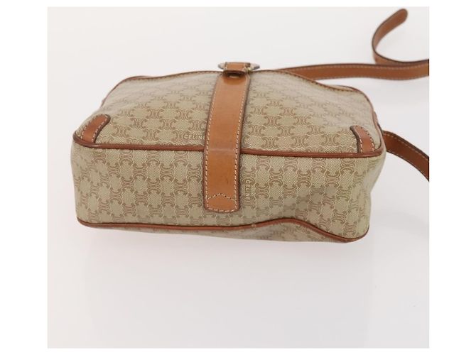 Céline Borsa Clutch in Tela Macadam CELINE in Pelle PVC 3 Pezzi Marrone Beige Auth fm5236 - vista 14