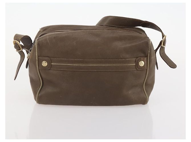 Céline Borsa Clutch in Tela Macadam CELINE in Pelle PVC 3 Pezzi Marrone Beige Auth fm5236 - vista 16