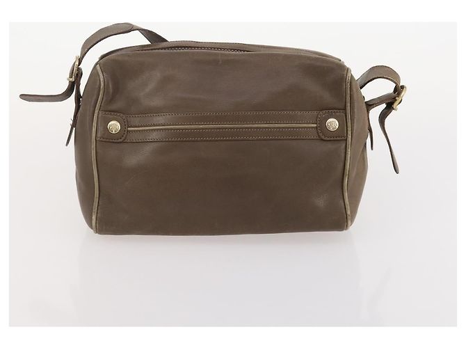 Céline Borsa Clutch in Tela Macadam CELINE in Pelle PVC 3 Pezzi Marrone Beige Auth fm5236 - vista 17