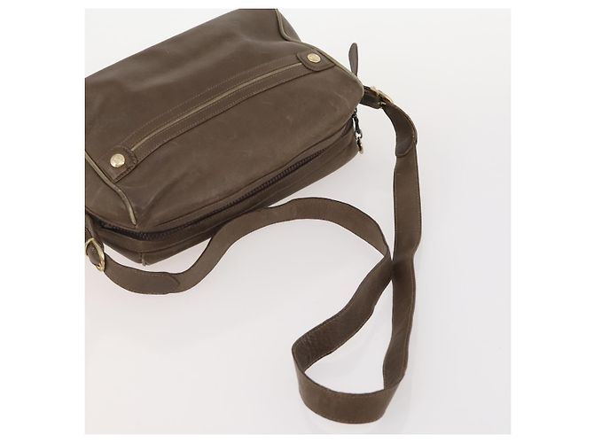 Céline Borsa Clutch in Tela Macadam CELINE in Pelle PVC 3 Pezzi Marrone Beige Auth fm5236 - vista 19