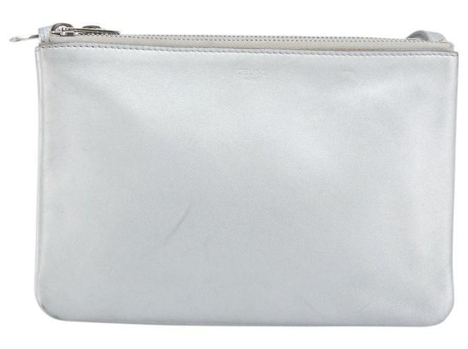 Céline Borsa a Spalla in Pelle Argento Auth BA11569 - vista 2