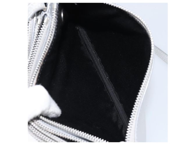 Céline Borsa a Spalla in Pelle Argento Auth BA11569 - vista 20