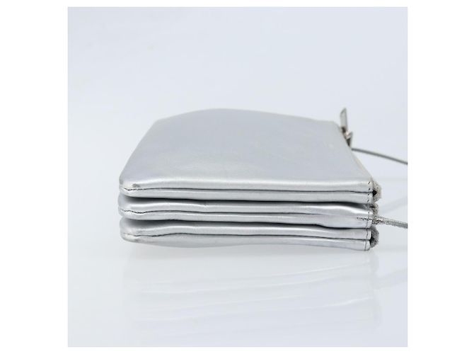 Céline Borsa a Spalla in Pelle Argento Auth BA11569 - vista 4