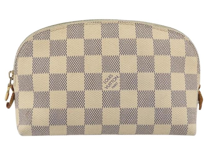 LOUIS VUITTON Kosmetiktäschchen PM Damier Azur N60024 LV Auth ARZ890 - Ansicht 13