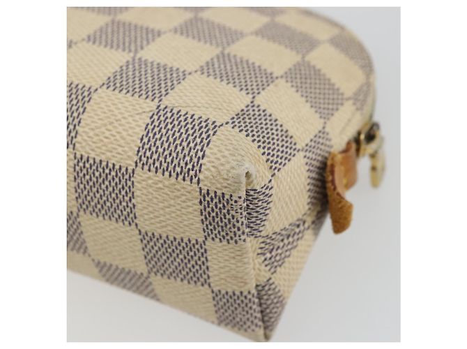 LOUIS VUITTON Kosmetiktäschchen PM Damier Azur N60024 LV Auth ARZ890 - Ansicht 15