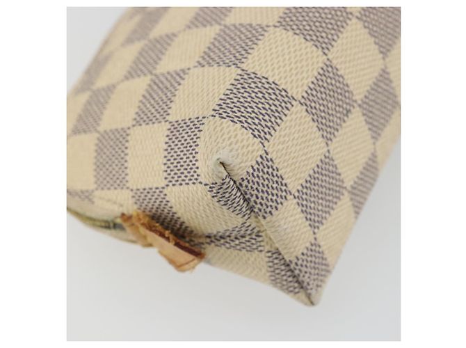 LOUIS VUITTON Kosmetiktäschchen PM Damier Azur N60024 LV Auth ARZ890 - Ansicht 16