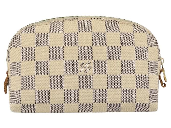 LOUIS VUITTON Kosmetiktäschchen PM Damier Azur N60024 LV Auth ARZ890 - Ansicht 2