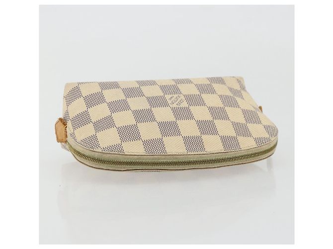 LOUIS VUITTON Kosmetiktäschchen PM Damier Azur N60024 LV Auth ARZ890 - Ansicht 5