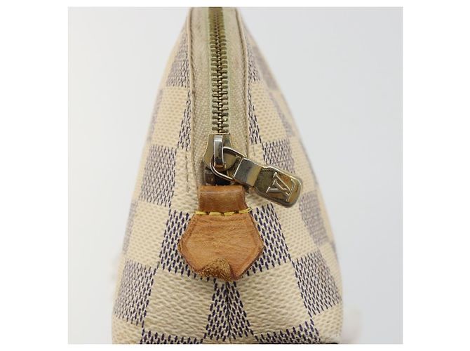 LOUIS VUITTON Kosmetiktäschchen PM Damier Azur N60024 LV Auth ARZ890 - Ansicht 8