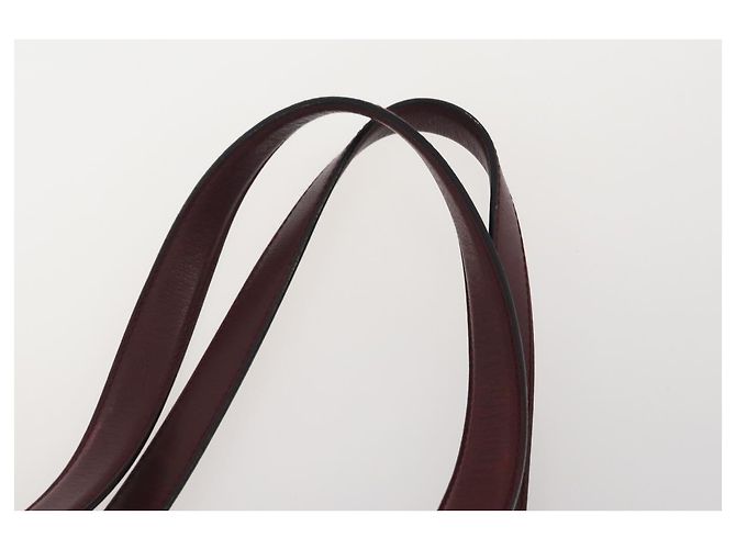 Borsa a Spalla BALLY Cartier in Pelle 2 Set Bordeaux Bianco Auth bs34145 Bordò - vista 14