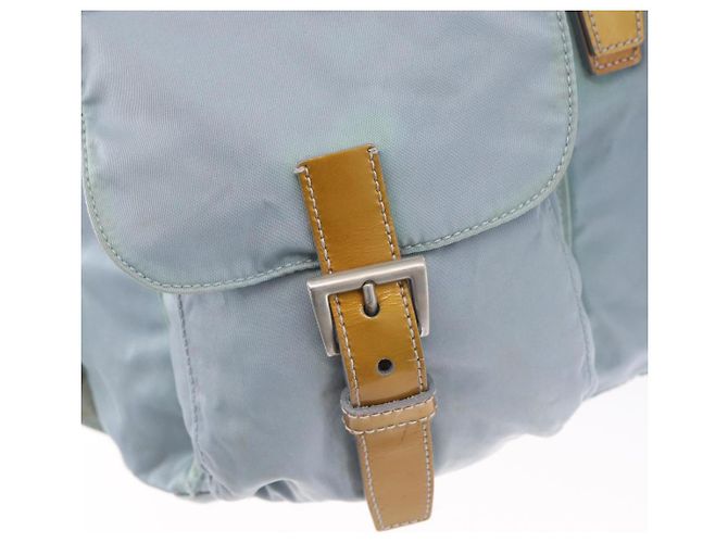 PRADA Backpack Nylon Light Blue Silver Auth 172516 Silvery - view 23
